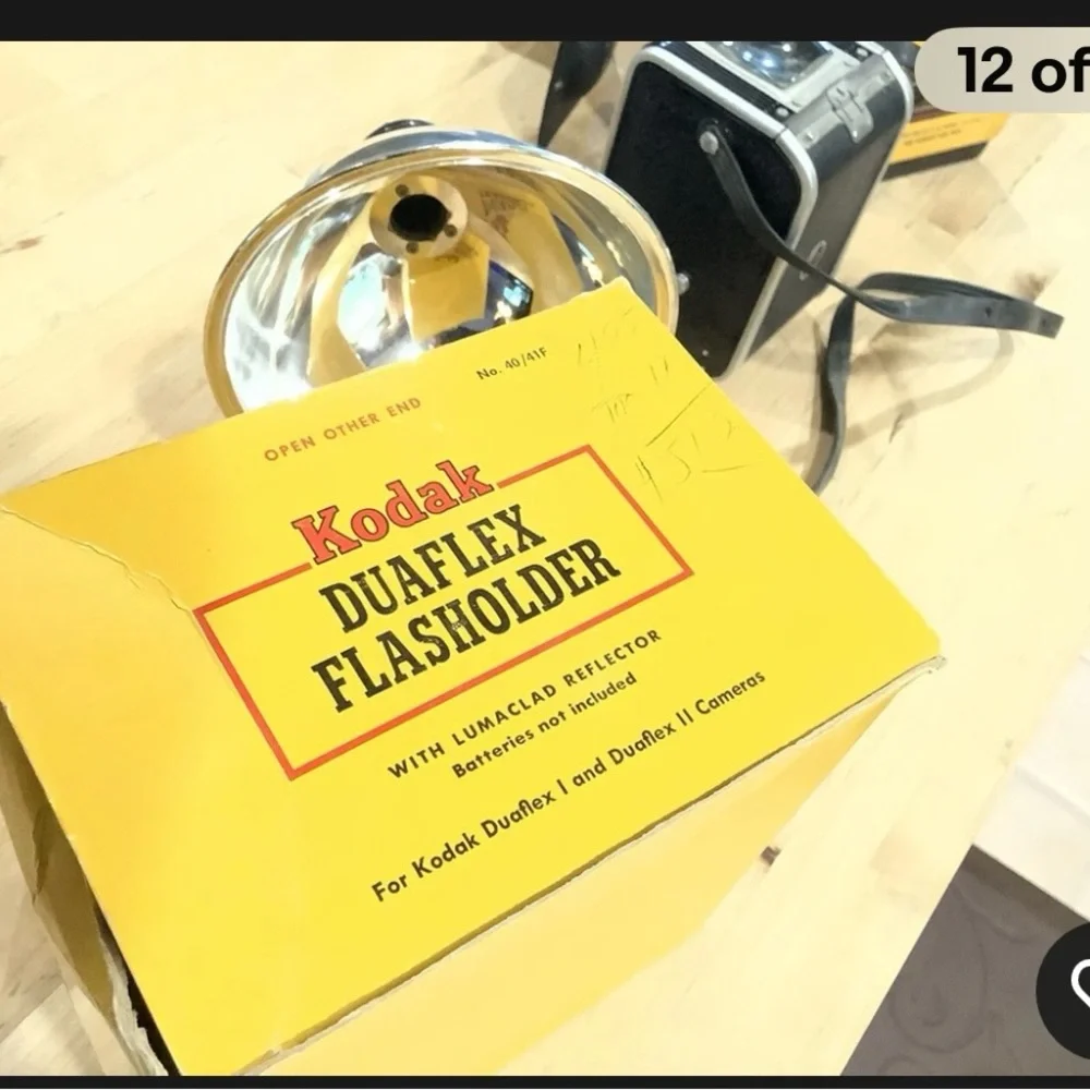 Vintage Kodak Duaflex Camera and Flash Unit